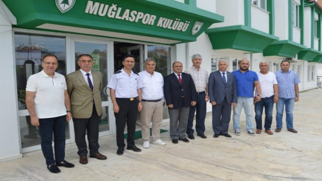 Jandarma Komutanı ve İl Emniyet Müdüründen Muğlaspor’a Ziyaret