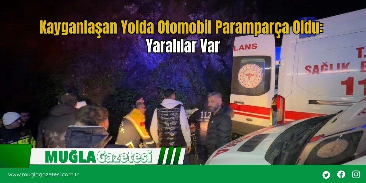 Kayganlaşan Yolda Otomobil Paramparça Oldu: Yaralılar Var