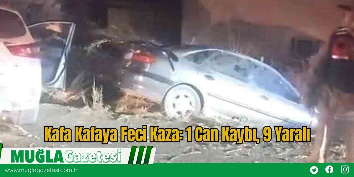 Kafa Kafaya Feci Kaza: 1 Can Kaybı, 9 Yaralı