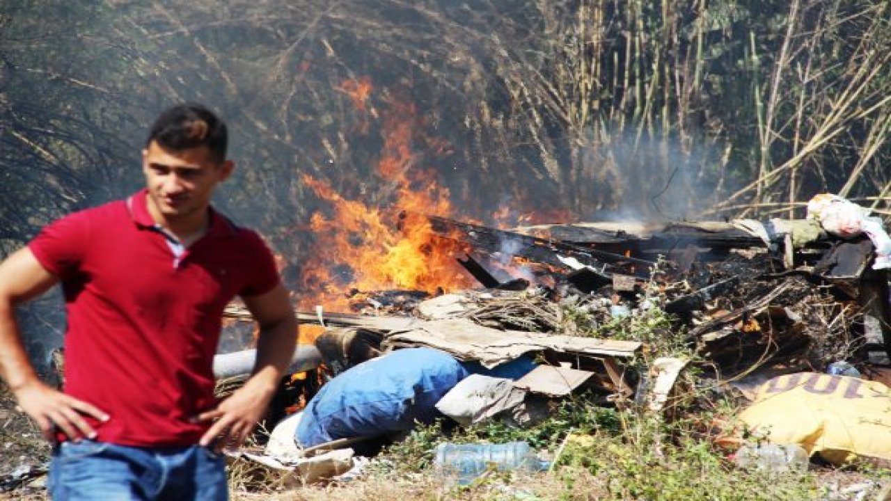 Elektrik telleri yangın çıkardı