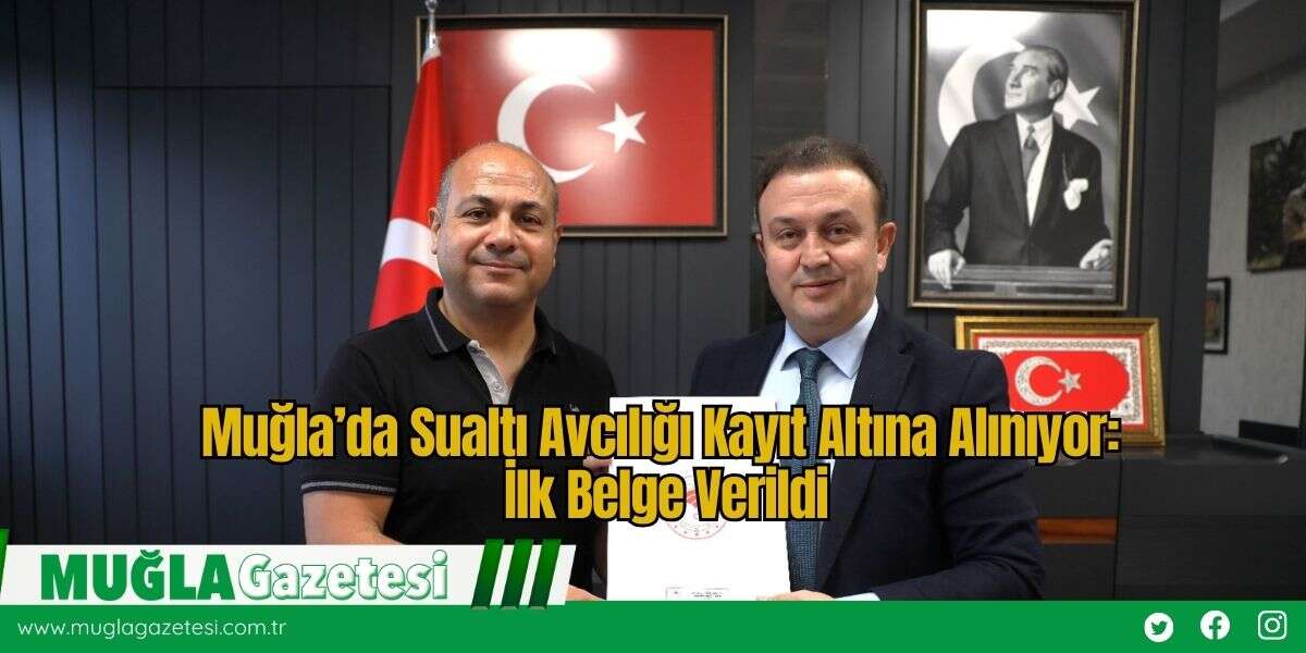 Muğla’da Sualtı Avcılığı Kayıt Altına Alınıyor: İlk Belge Verildi