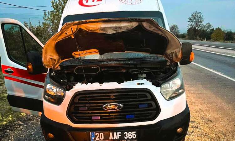 Ambulansın Motoru Alev Aldı: Facia Kıl Payı Önledi