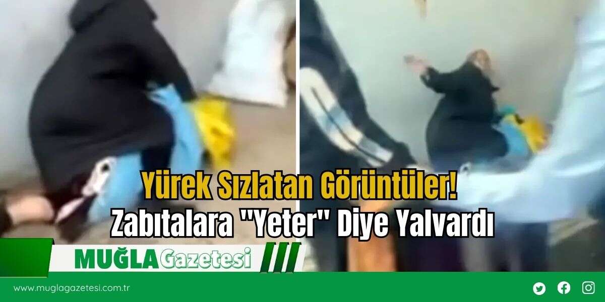 Yürek Sızlatan Görüntüler! Zabıtalara "Yeter" Diye Yalvardı