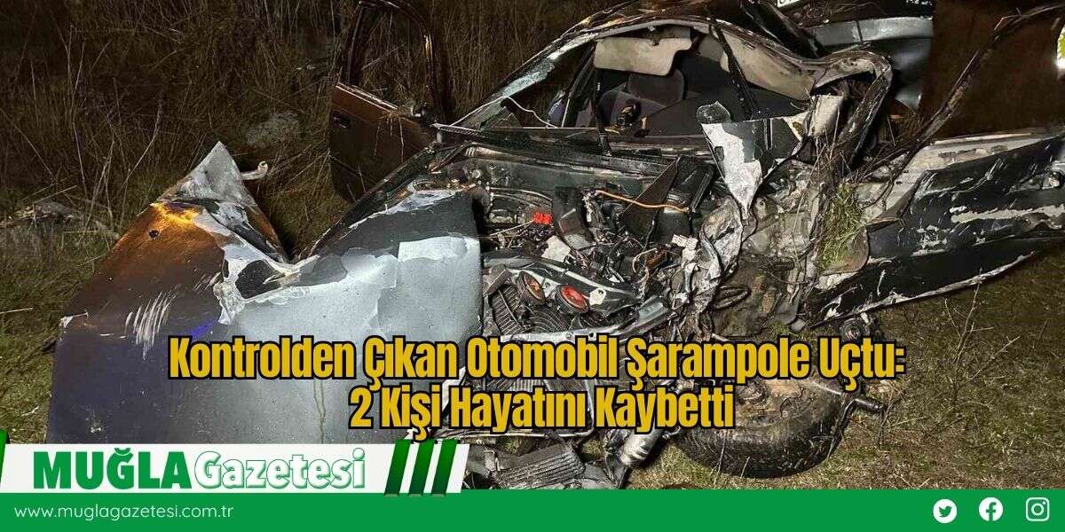 Kontrolden Çıkan Otomobil Şarampole Uçtu: 2 Kişi Hayatını Kaybetti