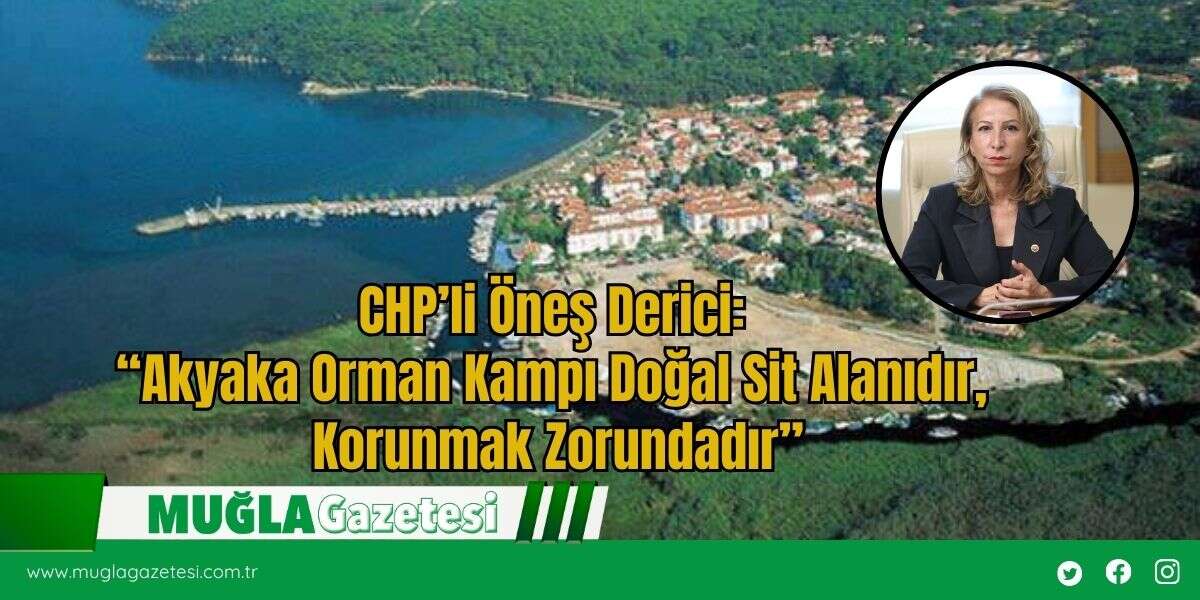 CHP’li Öneş Derici: “Akyaka Orman Kampı Doğal Sit Alanıdır, Korunmak Zorundadır”