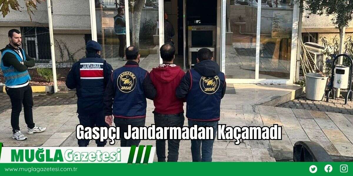 Gaspçı Jandarmadan Kaçamadı