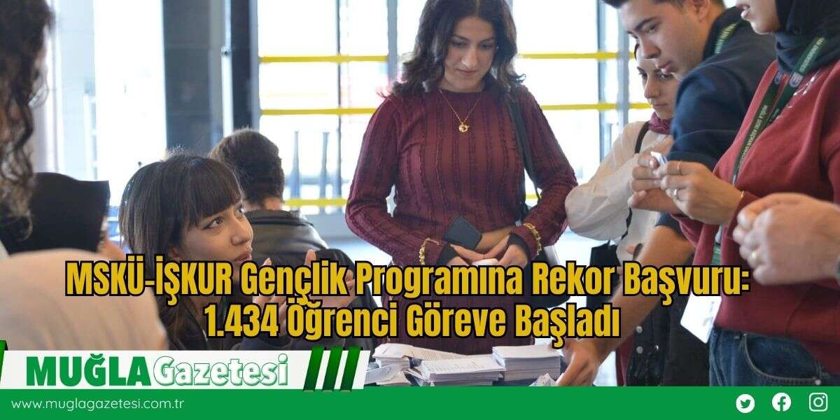 MSKÜ–İŞKUR Gençlik Programına Rekor Başvuru: 1.434 Öğrenci Göreve Başladı