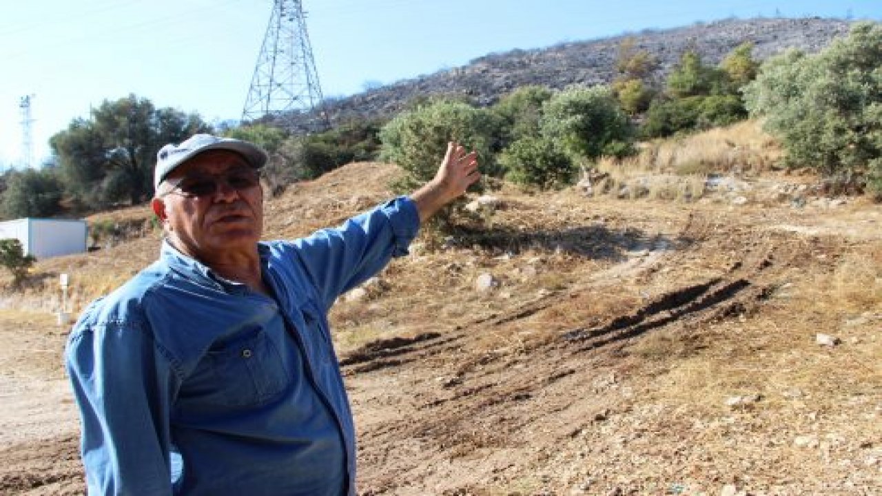 Bodrum'da yangın sonrası korkunç manzara