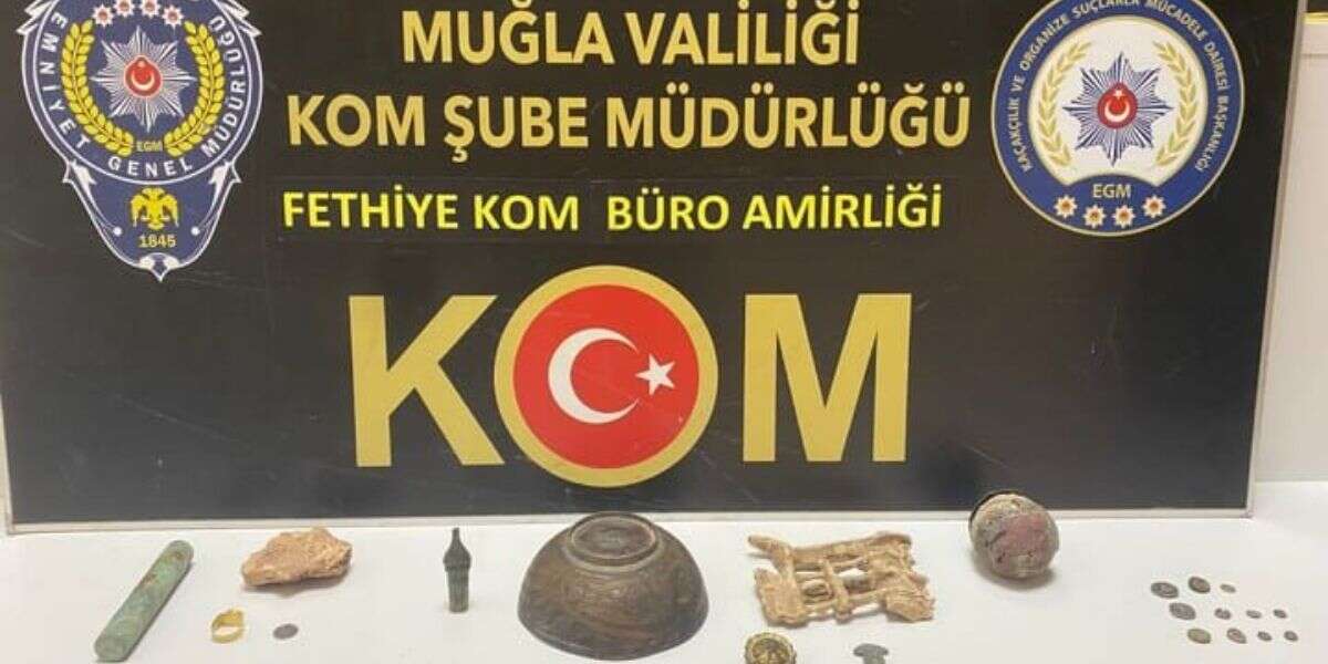 Muğla’da Tarihi Eser Kaçakçılığı Operasyonu: 132 Eser Ele Geçirildi