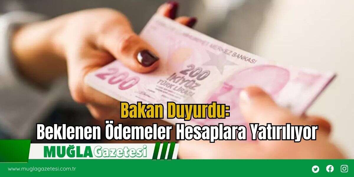 Bakan Duyurdu: Beklenen Ödemeler Hesaplara Yatırılıyor