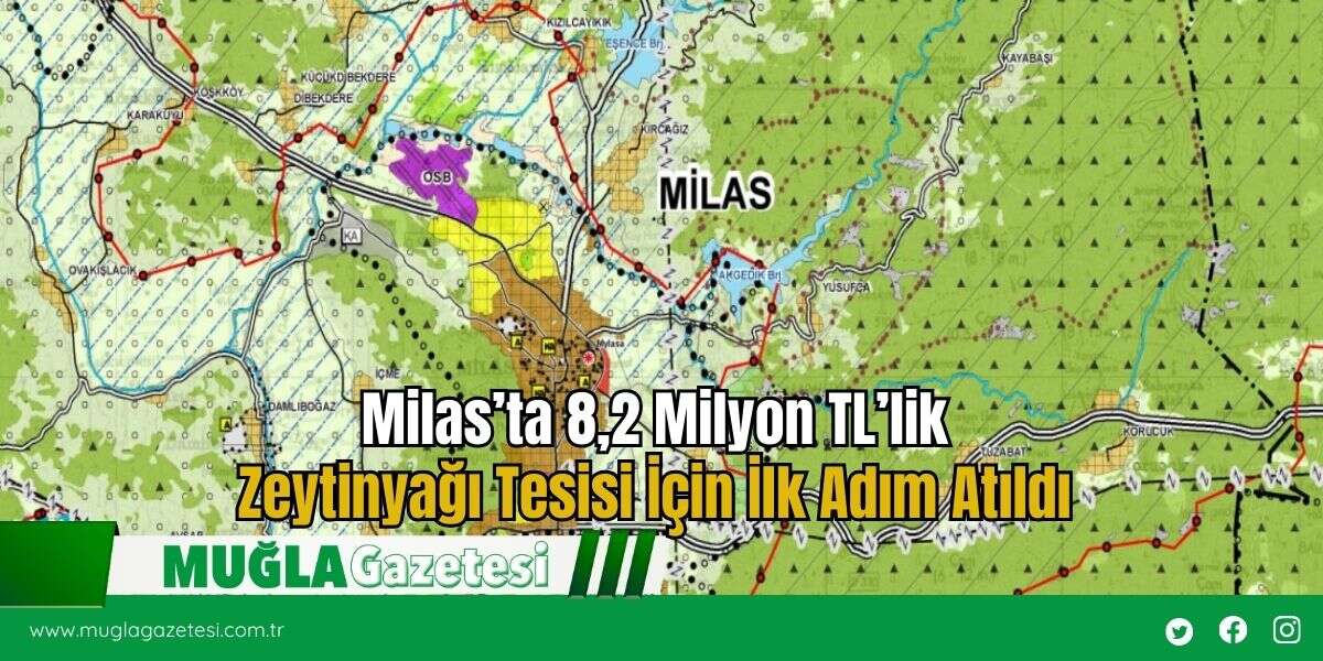 Milas’ta 8,2 Milyon TL’lik Zeytinyağı Tesisi İçin İlk Adım Atıldı