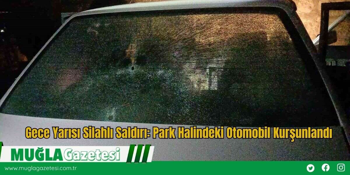 Gece Yarısı Silahlı Saldırı: Park Halindeki Otomobil Kurşunlandı