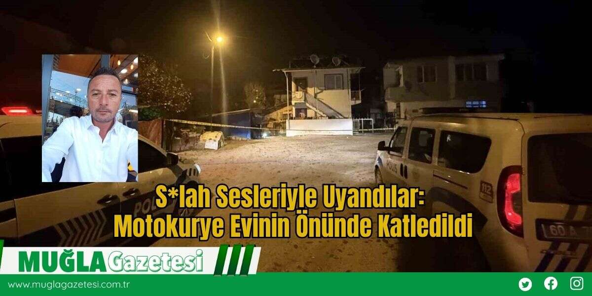 S*lah Sesleriyle Uyandılar: Motokurye Evinin Önünde Katledildi