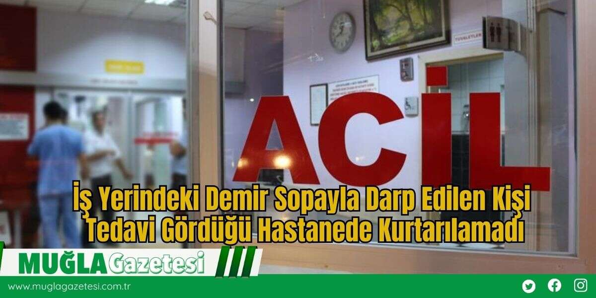 İş Yerindeki Demir Sopayla Darp Edilen Kişi Tedavi Gördüğü Hastanede Kurtarılamadı