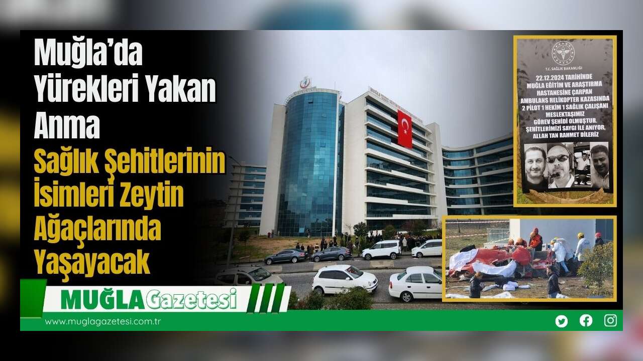 Muğla’da Yürekleri Yakan Anma: Sağlık Şehitlerinin İsimleri Zeytin Ağaçlarında Yaşayacak