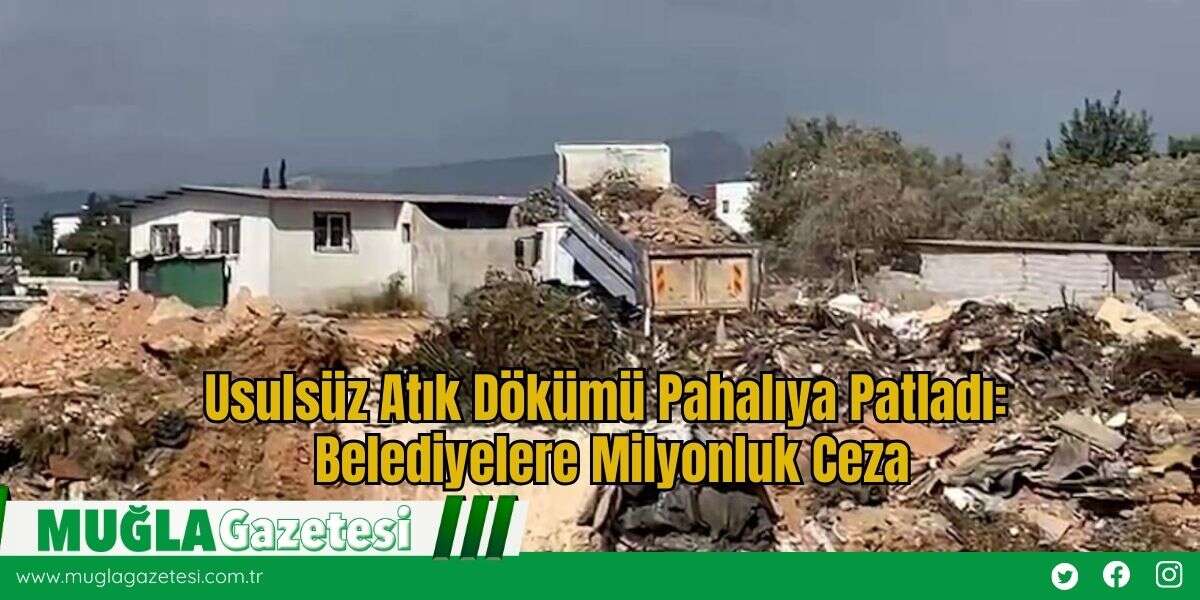 Usulsüz Atık Dökümü Pahalıya Patladı: Belediyelere Milyonluk Ceza