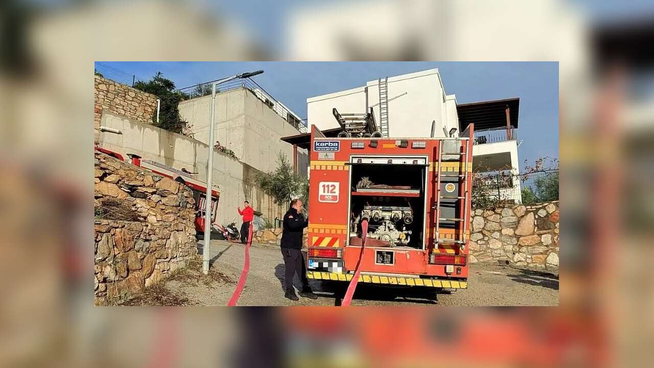 Muğla'da Yangında Tüp Tehlikesi Korkuttu