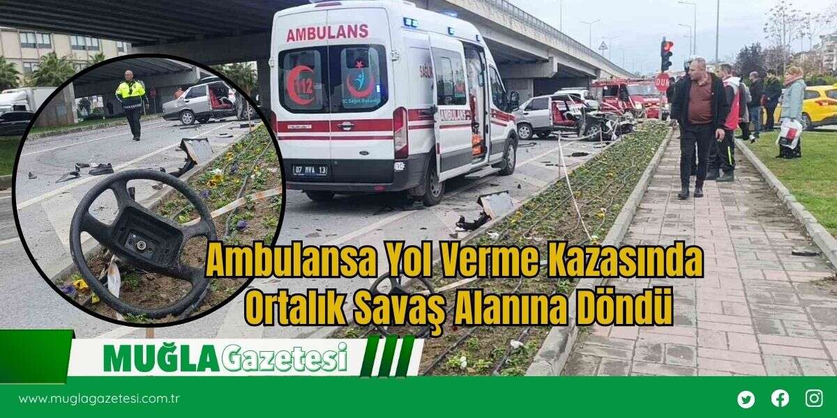 Ambulansa Yol Verme Kazasında Ortalık Savaş Alanına Döndü