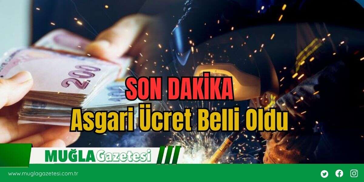 SON DAKİKA: Asgari Ücret Belli Oldu