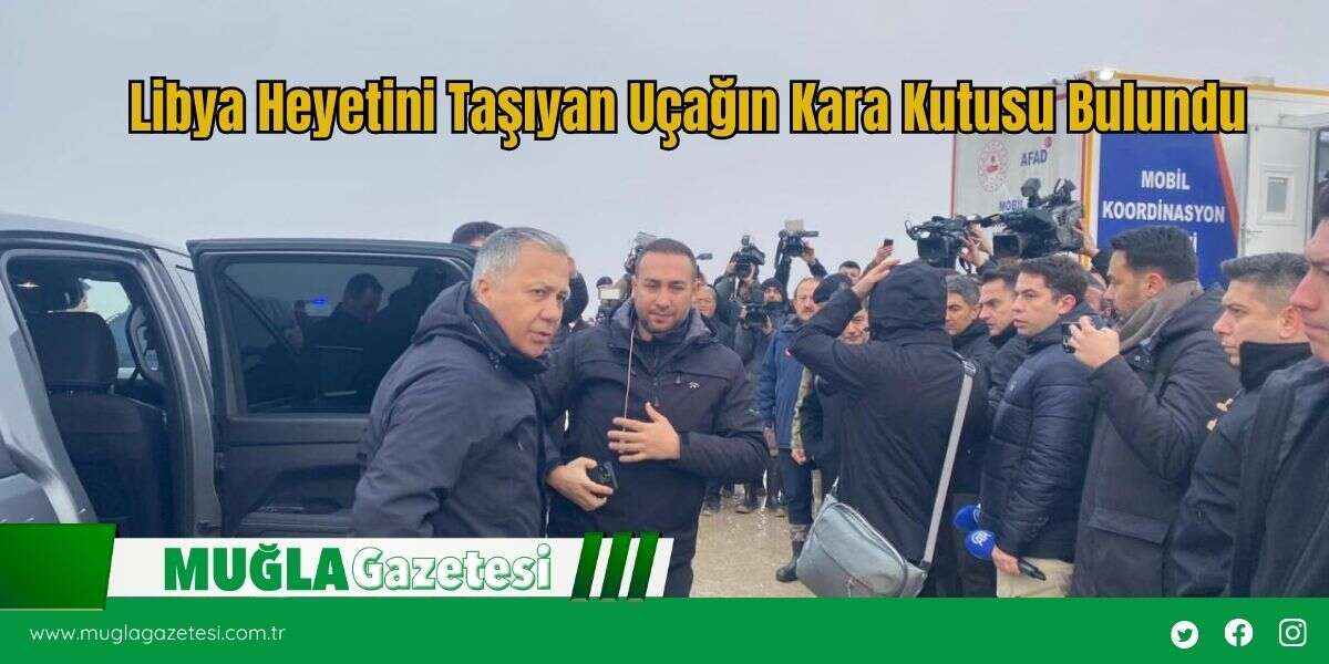 Libya Heyetini Taşıyan Uçağın Kara Kutusu Bulundu