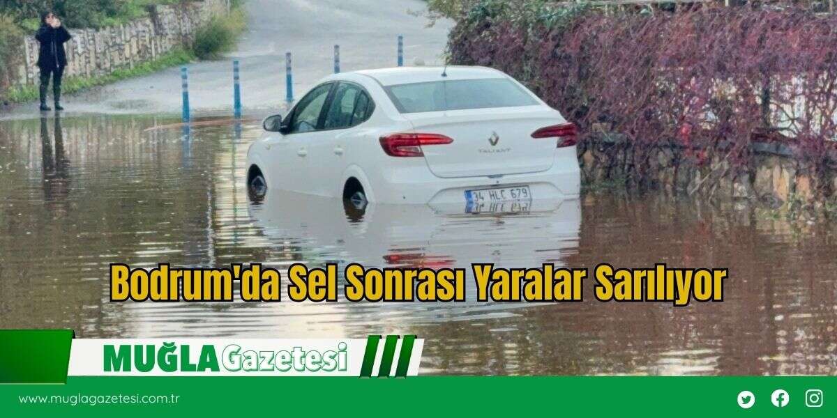 Bodrum'da Sel Sonrası Yaralar Sarılıyor