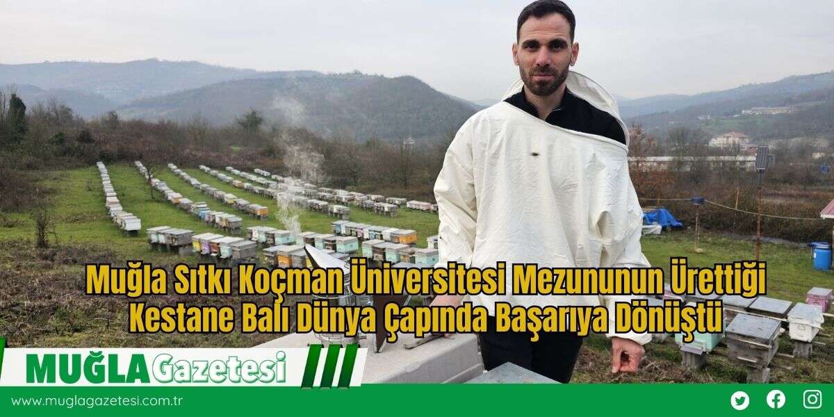 Muğla Sıtkı Koçman Üniversitesi Mezununun Ürettiği Kestane Balı Dünya Çapında Başarıya Dönüştü