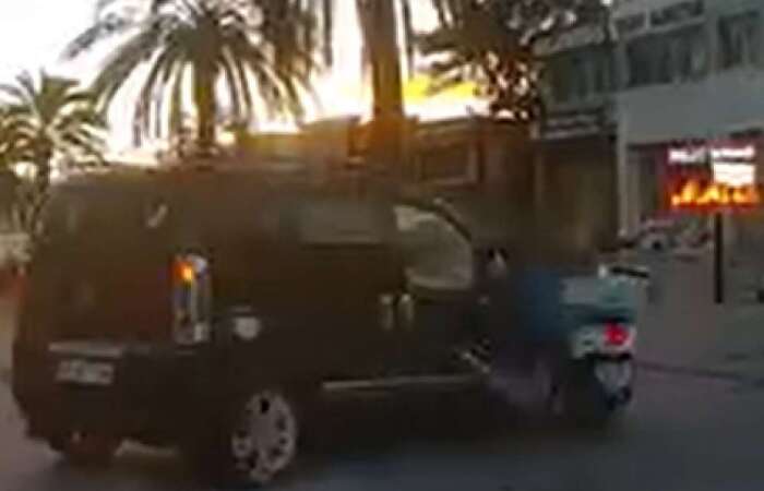 Muğla'da Motosiklet Kazası Araç Kamerasına Yansıdı