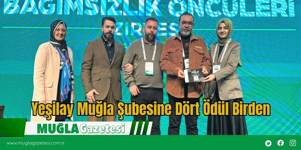 Yeşilay Muğla Şubesine Dört Ödül Birden