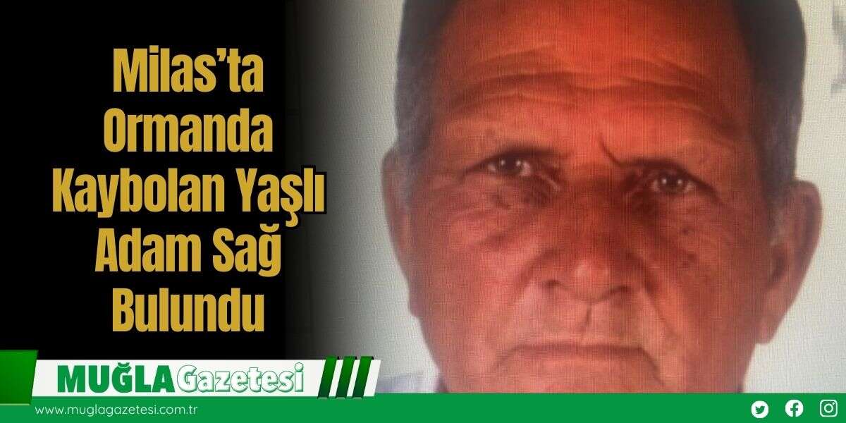 Milas’ta Ormanda Kaybolan Yaşlı Adam Sağ Bulundu