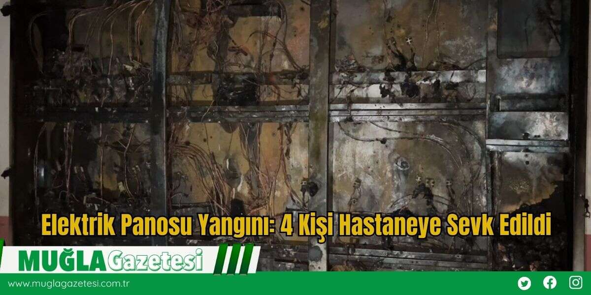 Elektrik Panosu Yangını: 4 Kişi Hastaneye Sevk Edildi