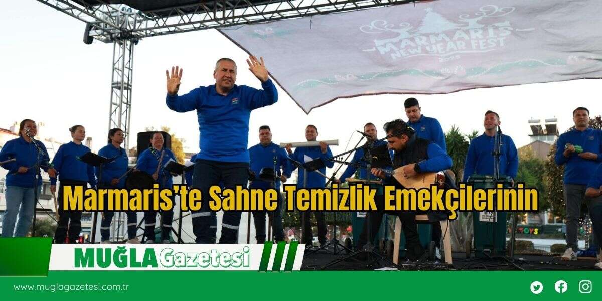 Marmaris’te Sahne Temizlik Emekçilerinin