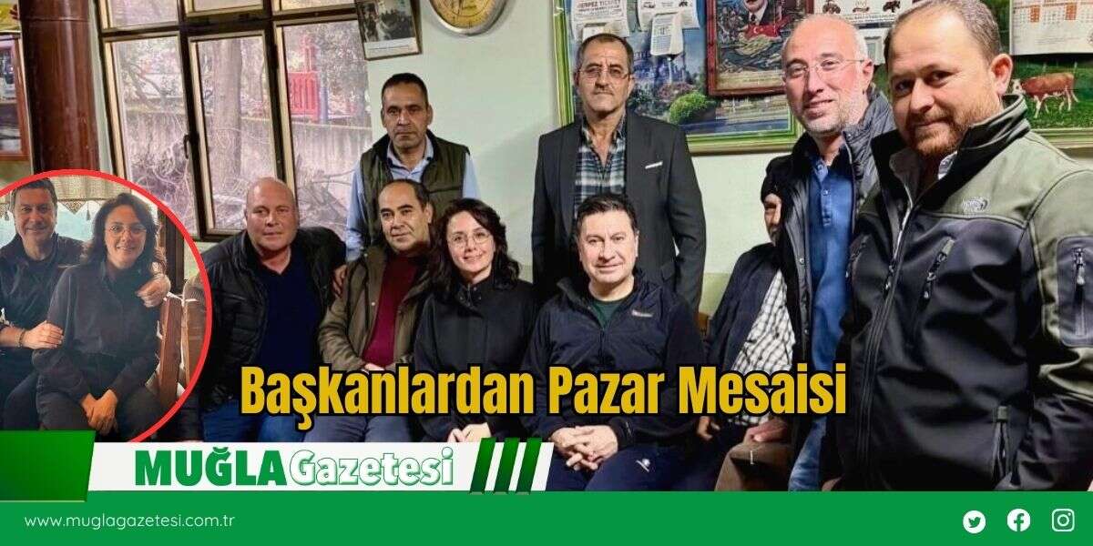 Başkanlardan Pazar Mesaisi