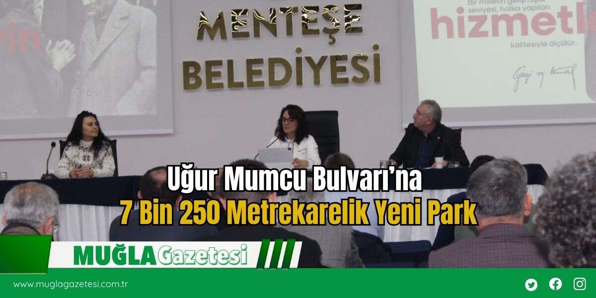 Uğur Mumcu Bulvarı’na 7 Bin 250 Metrekarelik Yeni Park