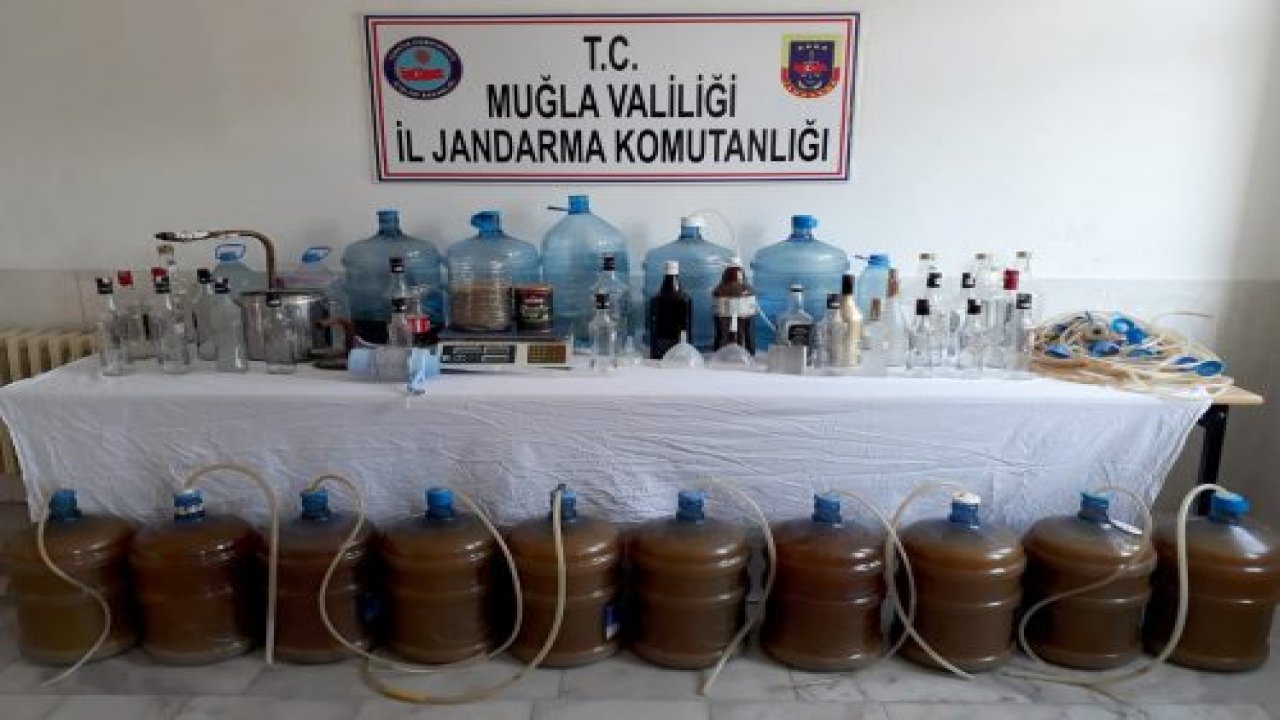 220 litre el yapımı alkol ele geçirildi