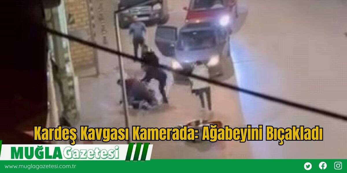 Kardeş Kavgası Kamerada: Ağabeyini Bıçakladı