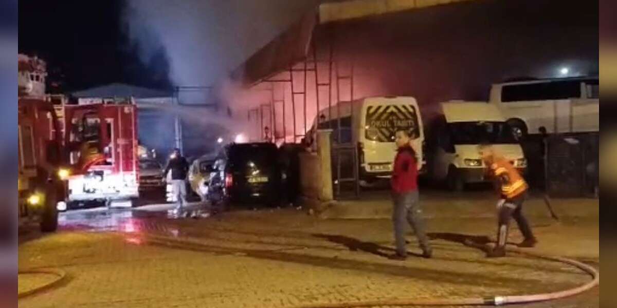 Muğla Sanayi Sitesi’nde Yangın: 4 Araç Ve 1 İş Yeri Zarar Gördü