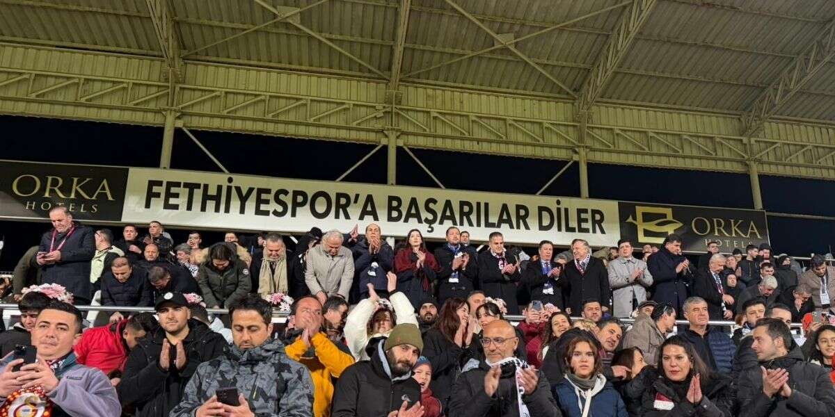 Fethiyespor–Galatasaray Mücadelesine Protokolden Yoğun İlgi