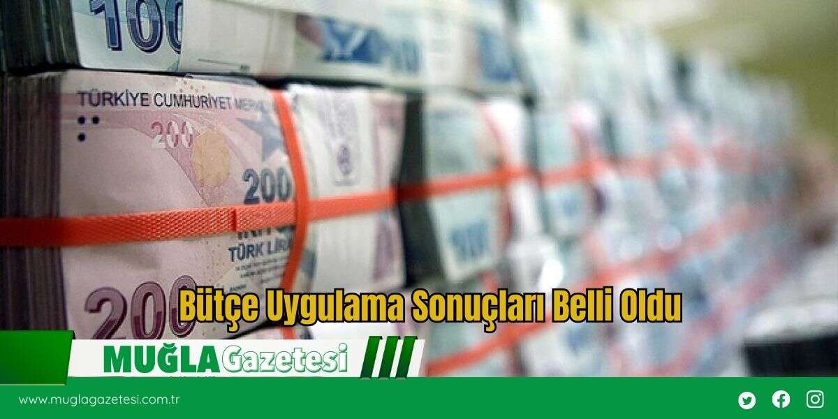 Bütçe Uygulama Sonuçları Belli Oldu