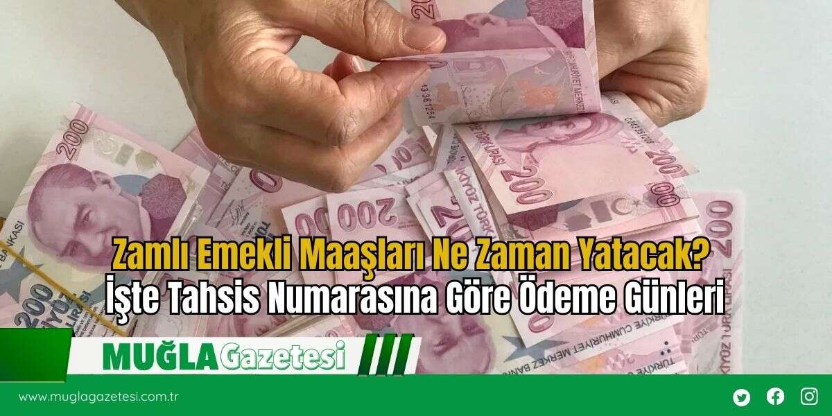 Zamlı Emekli Maaşları Ne Zaman Yatacak? İşte Tahsis Numarasına Göre Ödeme Günleri