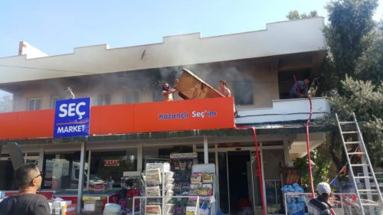 Milas'ta korkutan ev yangını