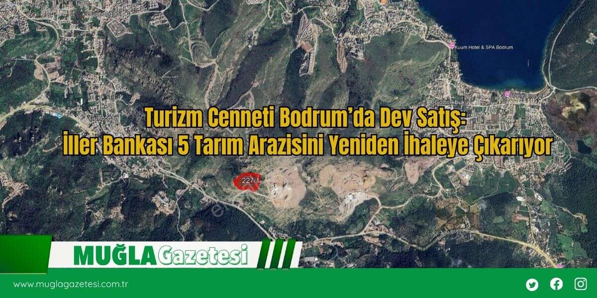 Turizm Cenneti Bodrum’da Dev Satış: İller Bankası 5 Tarım Arazisini Yeniden İhaleye Çıkarıyor