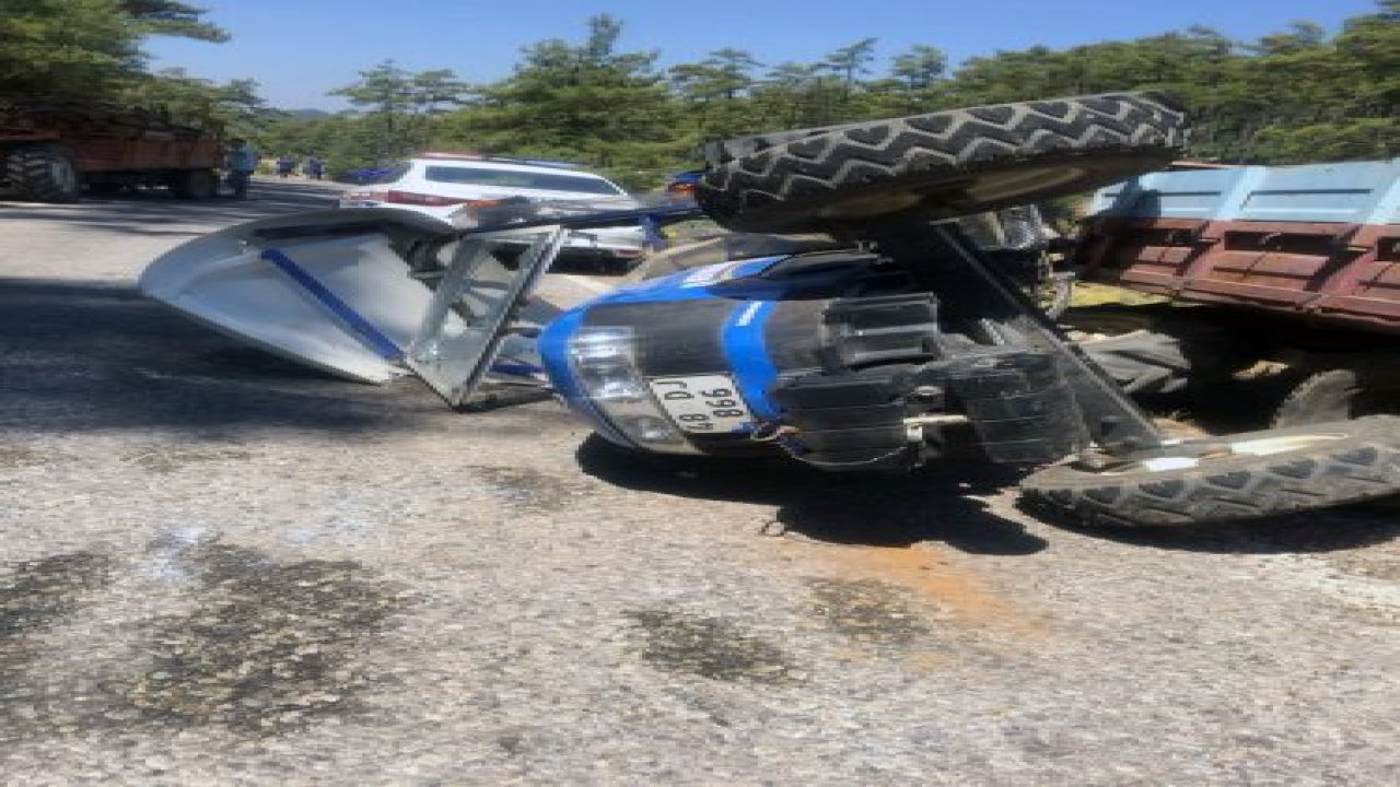 Traktör devrildi: 5 yaralı