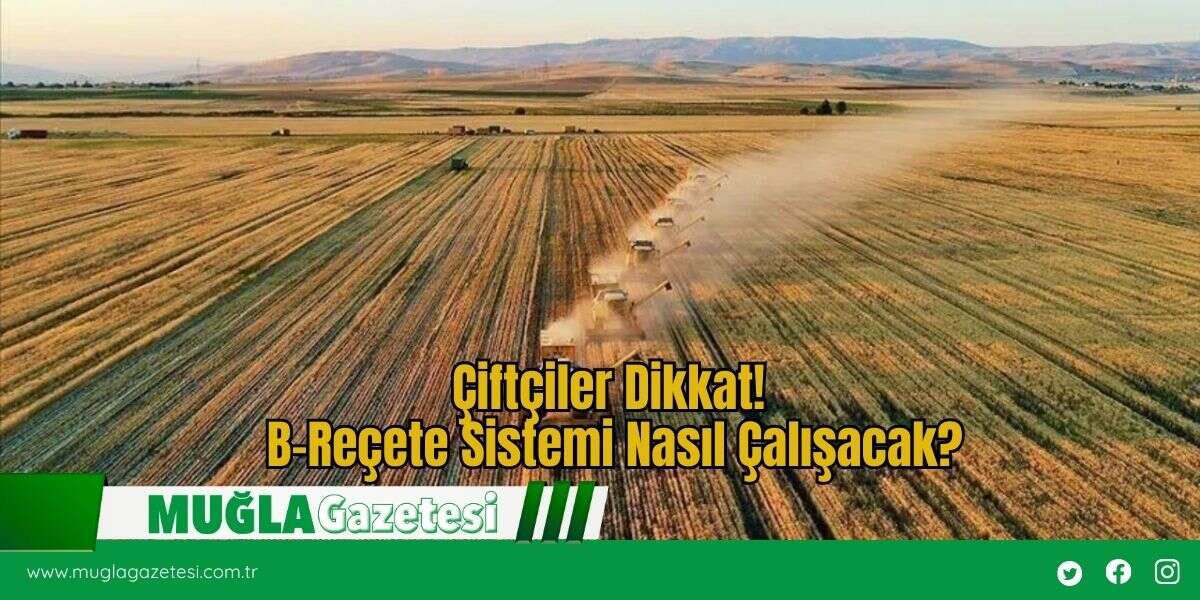 Çiftçiler Dikkat! B-Reçete Sistemi Nasıl Çalışacak?