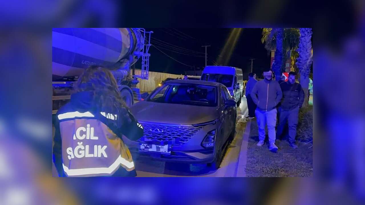 Muğla'da Ani Fren Kazaya Neden Oldu