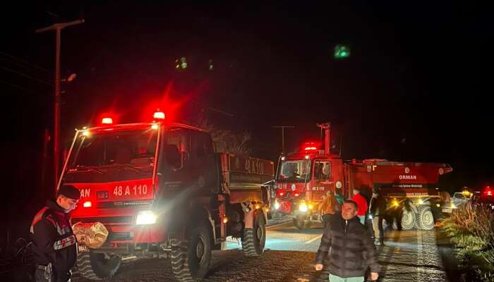 Marmaris’te Elektrik Tellerinden Çıkan Yangın Korku Dolu Anlara Neden Oldu