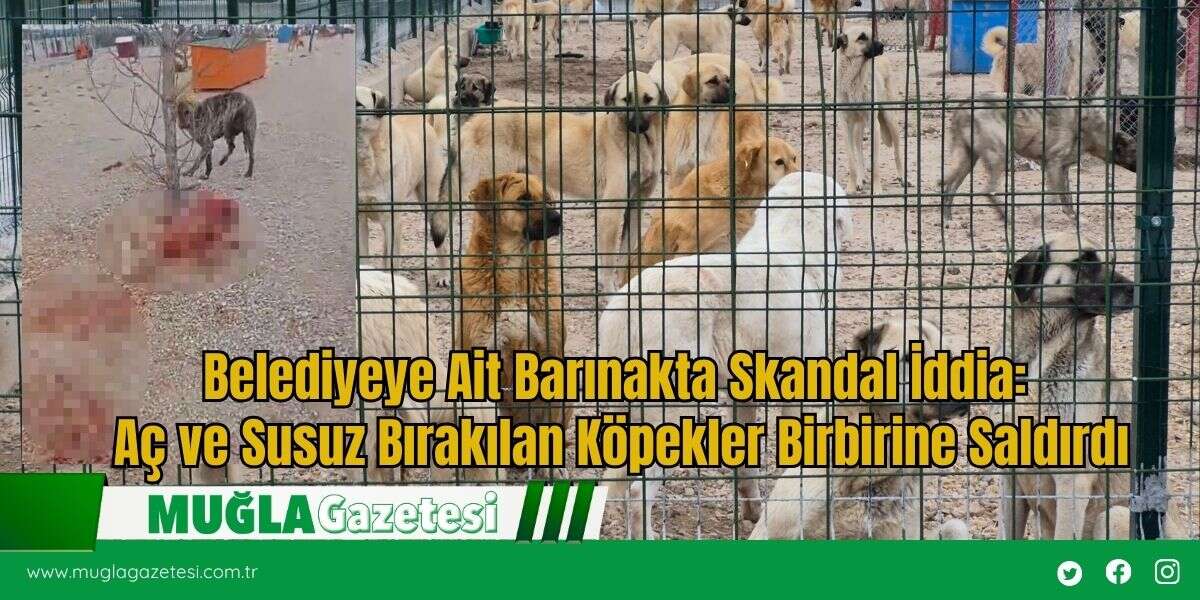 Belediyeye Ait Barınakta Skandal İddia: Aç ve Susuz Bırakılan Köpekler Birbirine Saldırdı