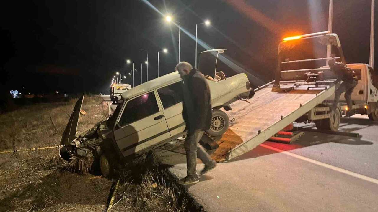 Yola Fırlayan Domuza Çarpan Otomobil Takla Attı: 1 Ölü