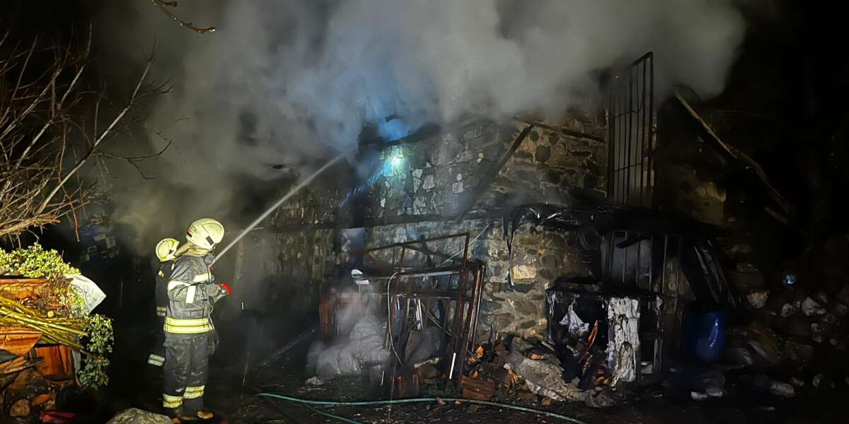 Muğla'da Ahır Yangını: 8 Küçükbaş Hayvan ve Bir Eşek Telef Oldu