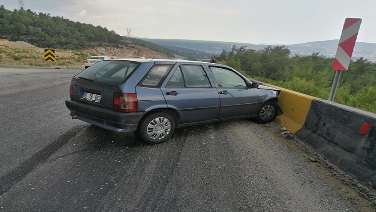 Milas'ta kaza ucuz atlatıldı