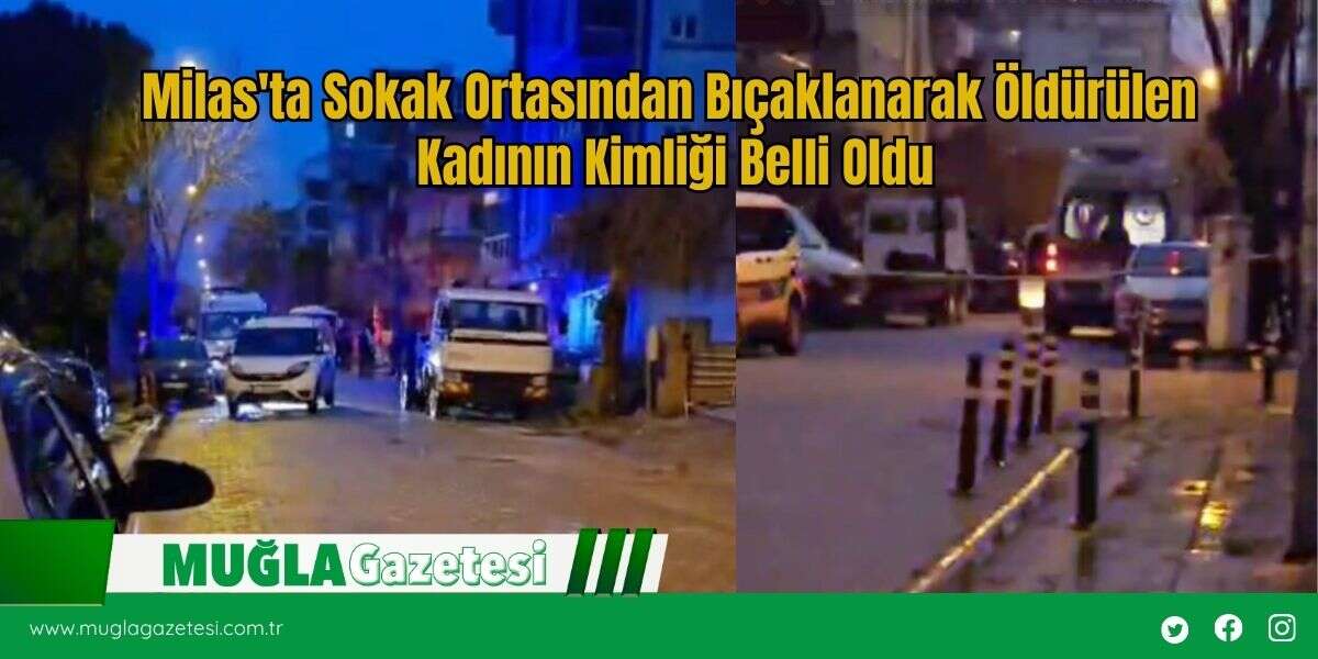 Milas'ta Sokak Ortasından Bıçaklanarak Öldürülen Kadının Kimliği Belli Oldu